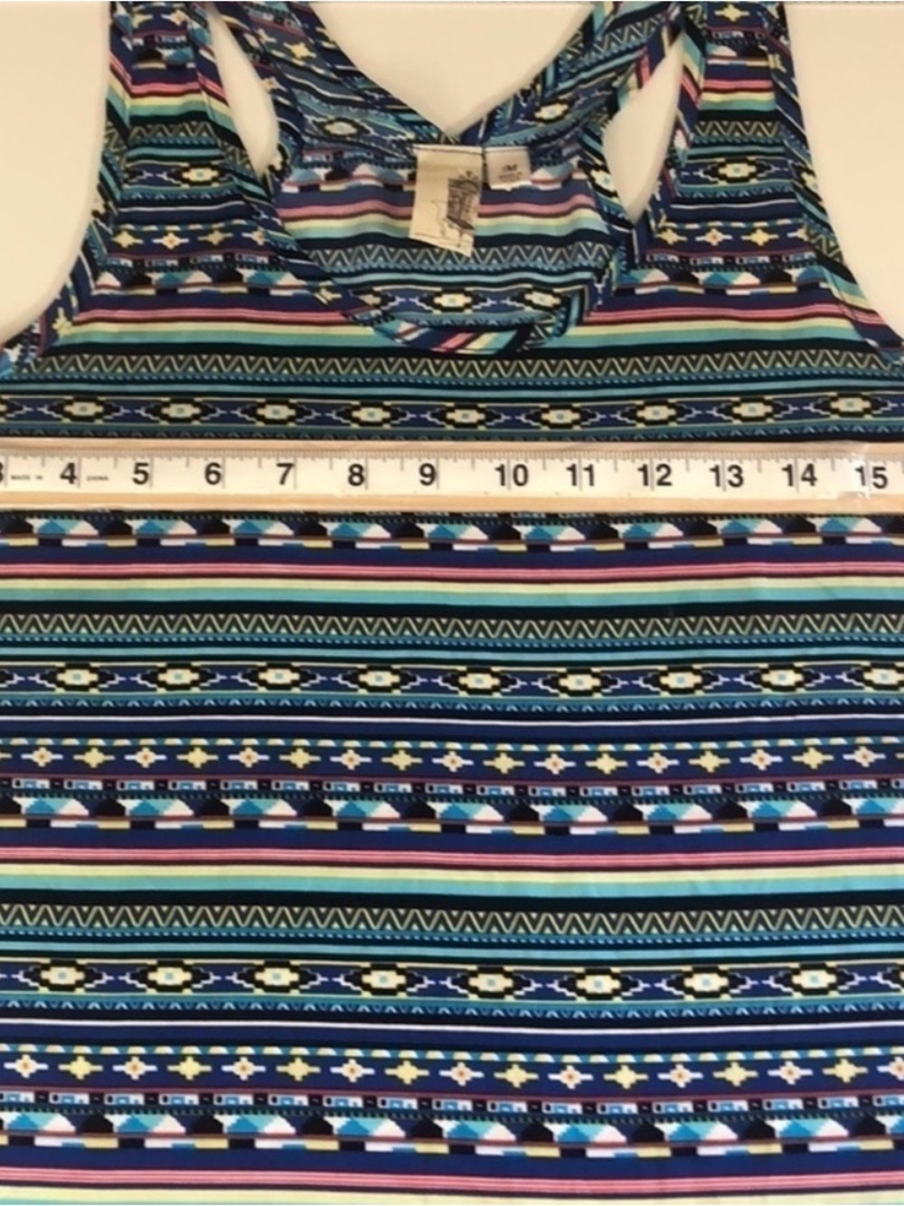 Francesco Collection Racerback Tank Top Medium - Picture 6 of 7